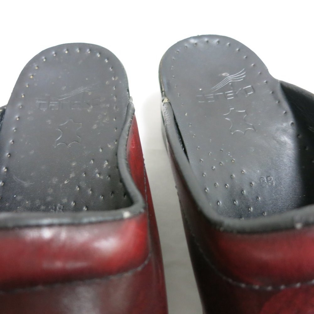 Dansko Sonja Leather Slide Mules Sandals Womens Footwear Nurse Walking Shoes 38 - Picture 7 of 7